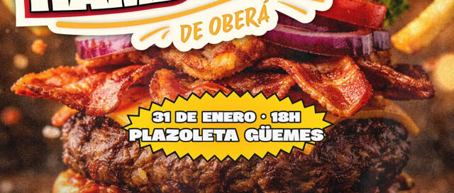 La Peatonal Cultural regresa a Oberá con el concurso a la Mejor Hamburguesa