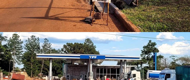 Campo Viera ejecuta obras de cordón cuneta y empedrado en la zona de la estación YPF