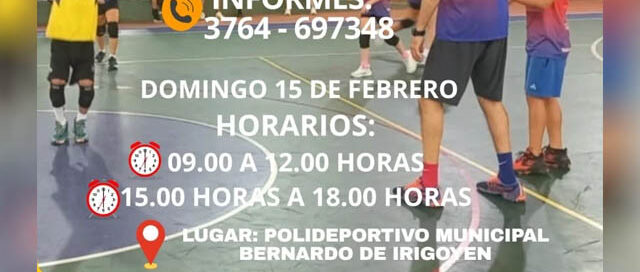 Bernardo de Irigoyen será sede de la preselección misionera de vóley Sub 14