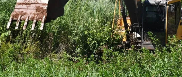 Eldorado realiza tareas de limpieza y mantenimiento de desagües en el barrio Itatí