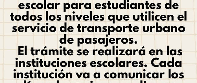 Puerto Esperanza: garantizan el boleto estudiantil gratuito en horario escolar