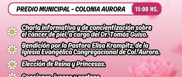 Colonia Aurora celebrará el Día Internacional de la Mujer con actividades abiertas a la comunidad