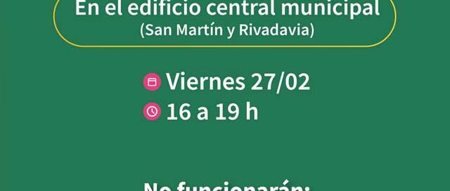 Posadas: el edificio central no estará operativo este viernes por la tarde por un corte programado