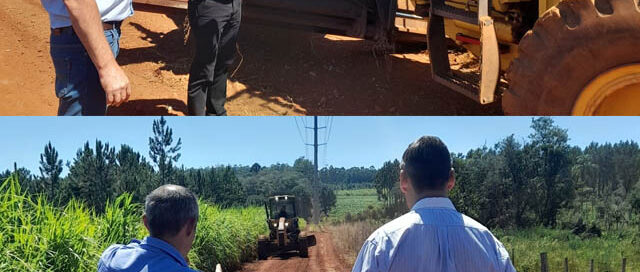 Capioví refuerza el mantenimiento y perfilado de caminos terrados en la colonia
