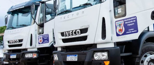 Bernardo de Irigoyen incorporó dos camiones 0 km y nuevos vehículos al parque vial municipal