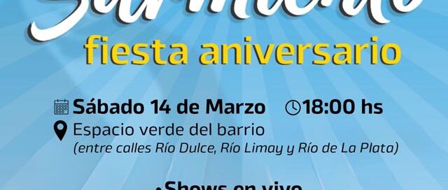 El barrio Sarmiento de Eldorado celebrará su aniversario con una fiesta comunitaria