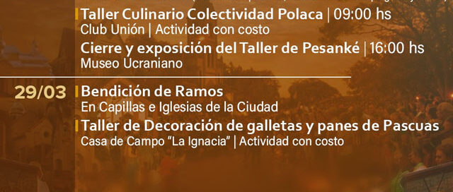 Apóstoles presenta una amplia agenda de actividades para vivir Semana Santa 2026