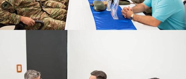 Bernardo de Irigoyen: el intendente recibió la visita del comandante de la Primera División de Ejército