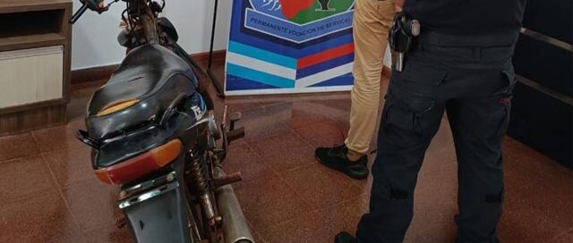Detuvieron en Iguazú a un hombre que intentaba escapar con una motocicleta robada