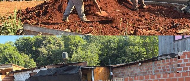 Avanza la obra de empedrado en el barrio Costa del Mbocay