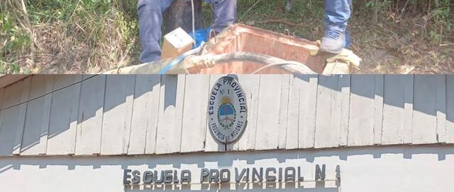 Wanda: reemplazaron la bomba de agua en el aula satélite de la Escuela Nº 401 del km 13