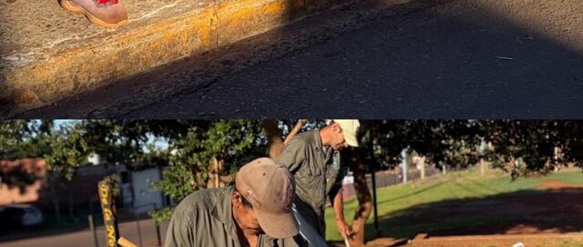 Realizaron tareas de barrido y mantenimiento sobre la avenida Papa Francisco en Iguazú