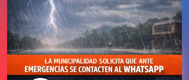 Capioví en alerta naranja por tormentas: piden a vecinos extremar precauciones y reportar emergencias