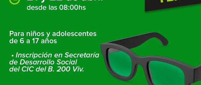 Apóstoles: anuncian operativo oftalmológico gratuito para niños y adolescentes en la Expo Yerba