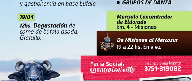 Eldorado: se viene el 2° Festival del Búfalo Misionero en el Mercado Concentrador